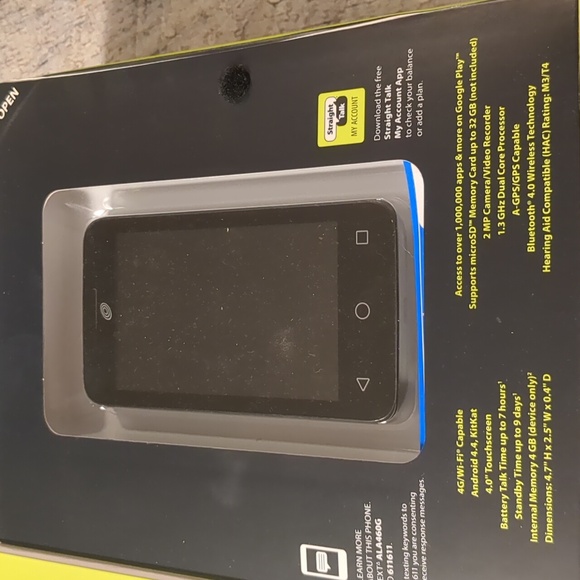 Straight Talk Alcatel One Touch Pixi Pulsar Phone. - Picture 2 of 2